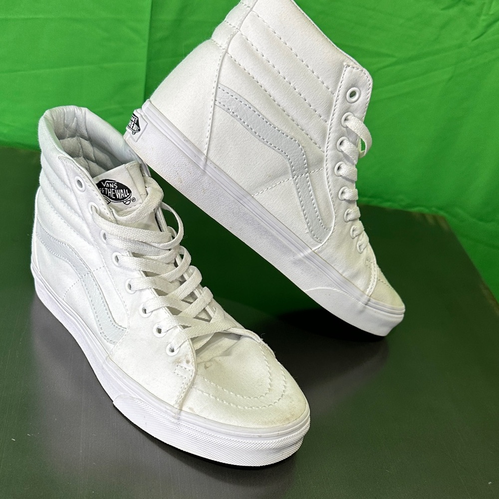 Vans Classic White Canvas High-Tops - Men’s.